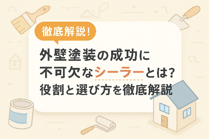 外壁塗装の成功に不可欠なシーラーとは？役割と選び方を徹底解説