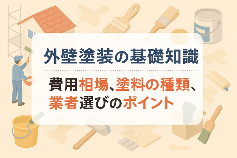 外壁塗装の基礎知識：費用相場、塗料の種類、業者選びのポイント