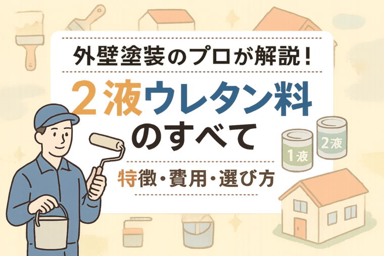 外壁塗装のプロが解説！2液ウレタン塗料のすべて｜特徴・費用・選び方