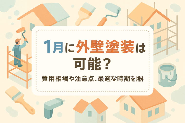 1月に外壁塗装は可能？費用相場や注意点、最適な時期を解説