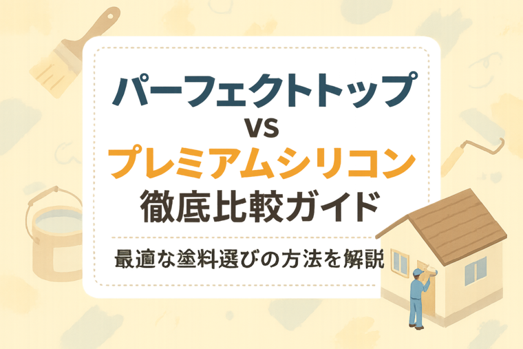パーフェクトトップとプレミアムシリコンを徹底比較｜最適な塗料選びの方法を解説