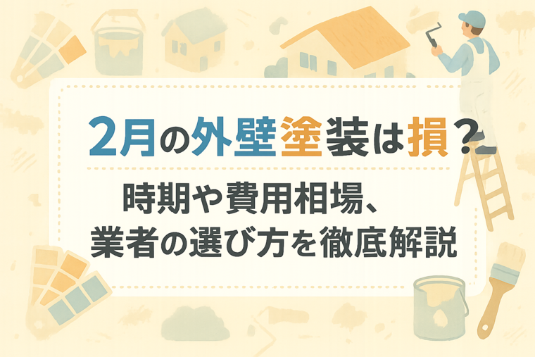 2月の外壁塗装は損？時期や費用相場、業者の選び方を徹底解説