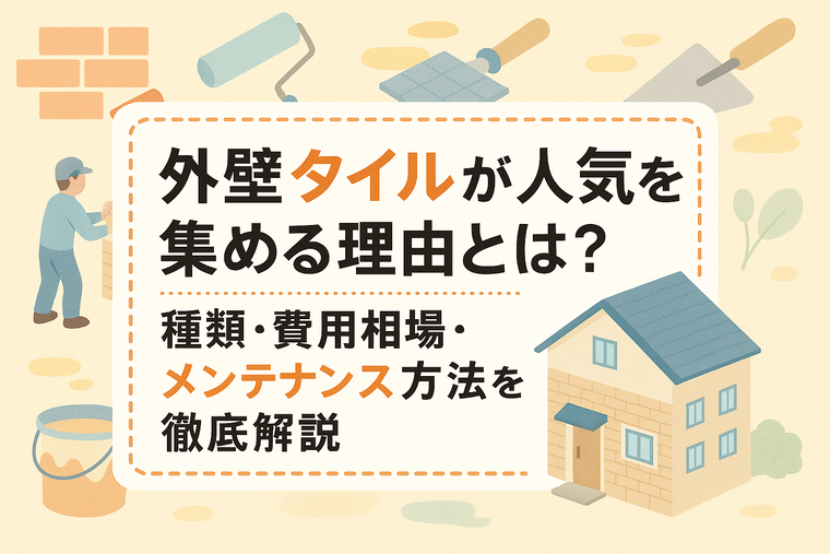 外壁タイルが人気を集める理由とは？種類・費用相場・メンテナンス方法を徹底解説