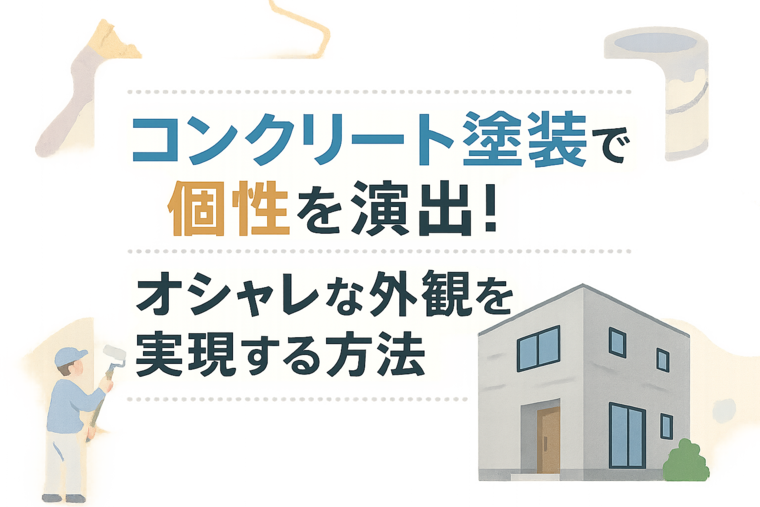 コンクリート塗装で個性を演出！オシャレな外観を実現する方法