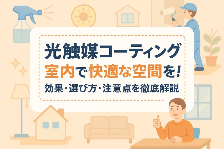 光触媒コーティング室内で快適な空間を！効果・選び方・注意点を徹底解説