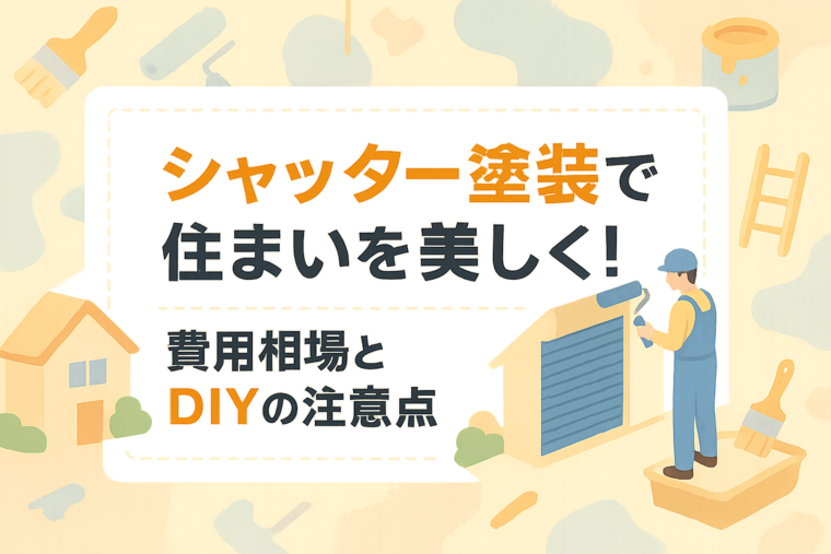 シャッター塗装で住まいを美しく！費用相場とDIYの注意点