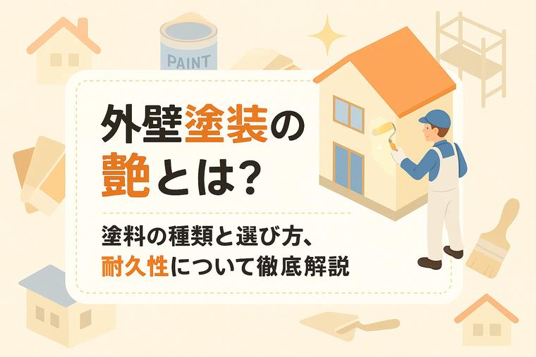 外壁塗装の艶とは？塗料の種類と選び方、耐久性について徹底解説