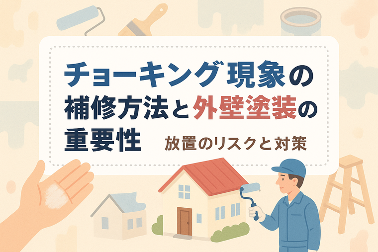 チョーキング現象の補修方法と外壁塗装の重要性｜放置のリスクと対策