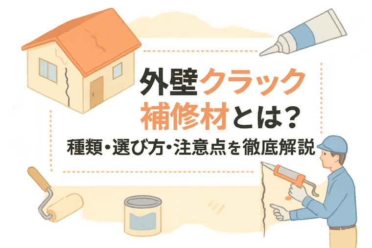 外壁クラック補修材とは？種類・選び方・注意点を徹底解説