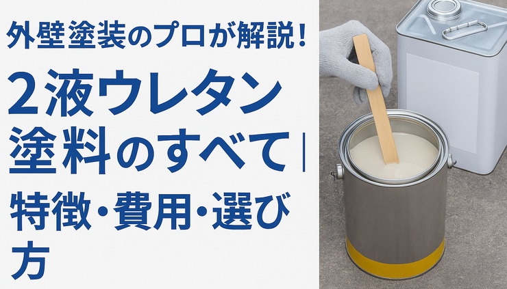 外壁塗装のプロが解説！2液ウレタン塗料のすべて｜特徴・費用・選び方
