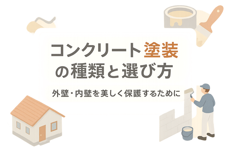 コンクリート塗装の種類と選び方：外壁・内壁を美しく保護するために
