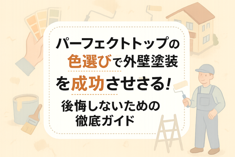 パーフェクトトップの色選びで外壁塗装を成功させる！後悔しないための徹底ガイド