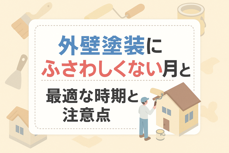 外壁塗装にふさわしくない月とは？最適な時期と注意点