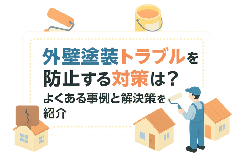 外壁塗装トラブルを防止する対策は？よくある事例と解決策を紹介