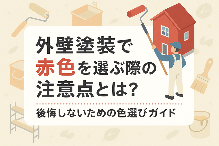 外壁塗装で赤色を選ぶ際の注意点とは？後悔しないための色選びガイド