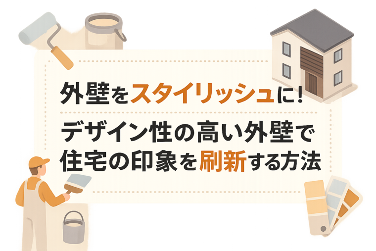 外壁をスタイリッシュに！デザイン性の高い外壁で住宅の印象を刷新する方法