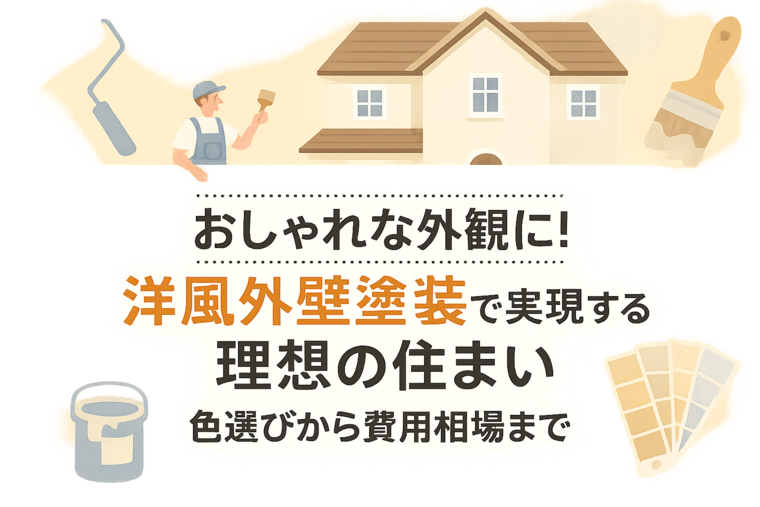 おしゃれな外観に！洋風外壁塗装で実現する理想の住まい｜色選びから費用相場まで