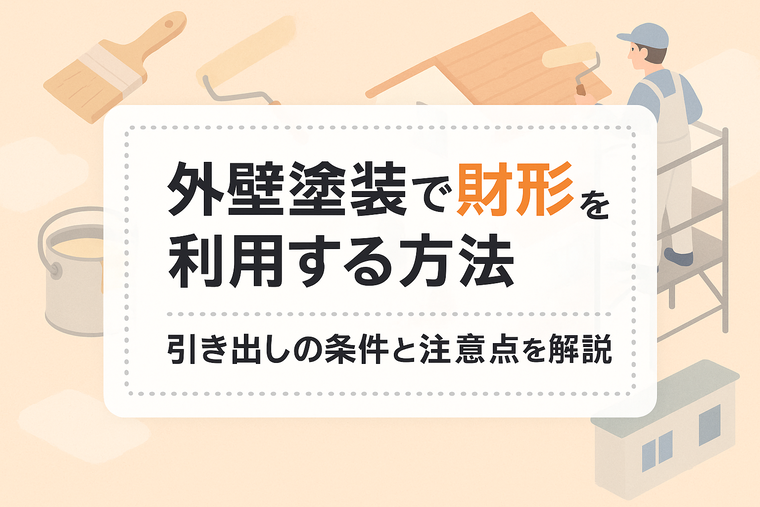 外壁塗装で財形貯蓄を利用する方法｜引き出しの条件と注意点を解説