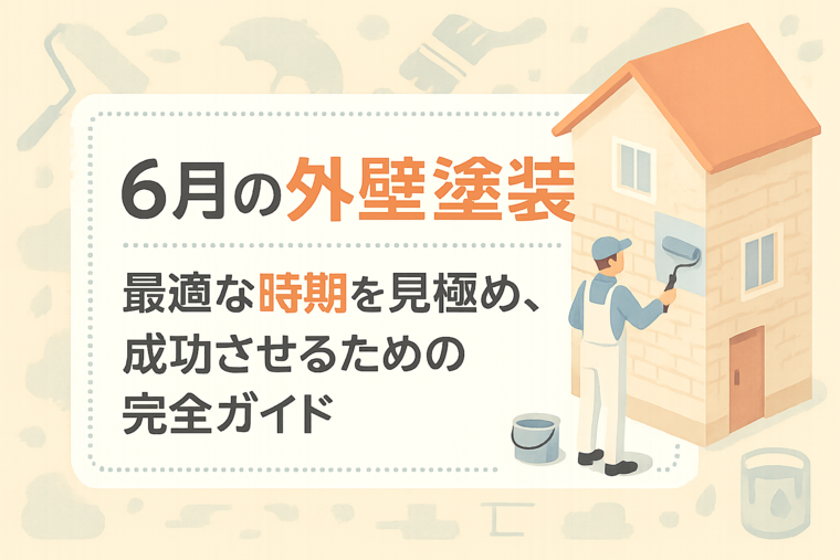 6月の外壁塗装：最適な時期を見極め、成功させるための完全ガイド