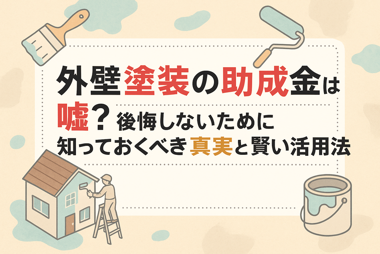 外壁塗装の助成金は嘘？後悔しないために知っておくべき真実と賢い活用法