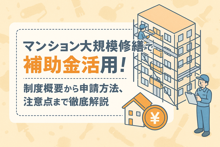 マンション大規模修繕で補助金活用！制度概要から申請方法、注意点まで徹底解説
