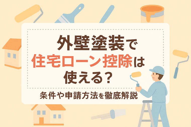 外壁塗装で住宅ローン控除は使える？条件や申請方法を徹底解説