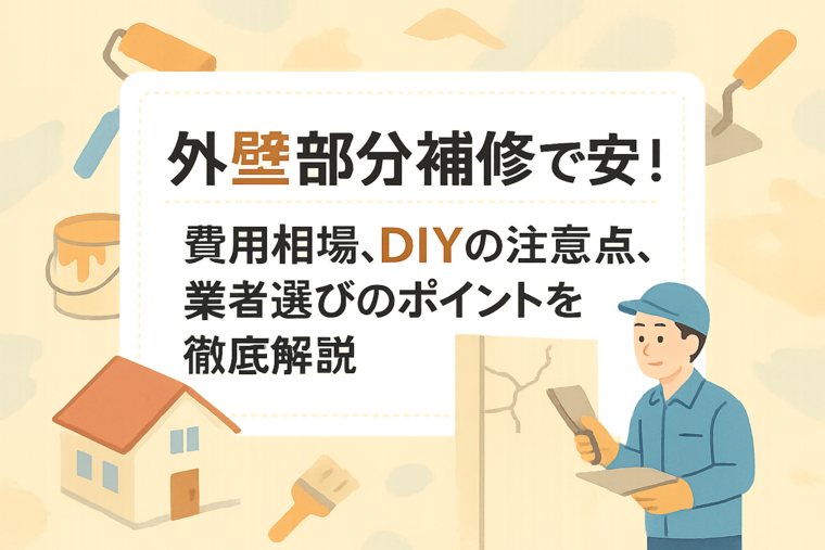 外壁部分補修で安心！費用相場、DIYの注意点、業者選びのポイントを徹底解説