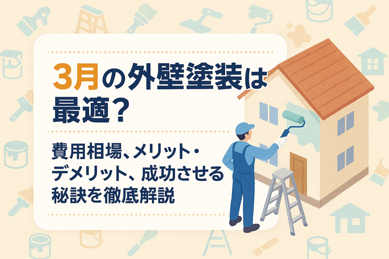 3月の外壁塗装は最適？費用相場、メリット・デメリット、成功させる秘訣を徹底解説