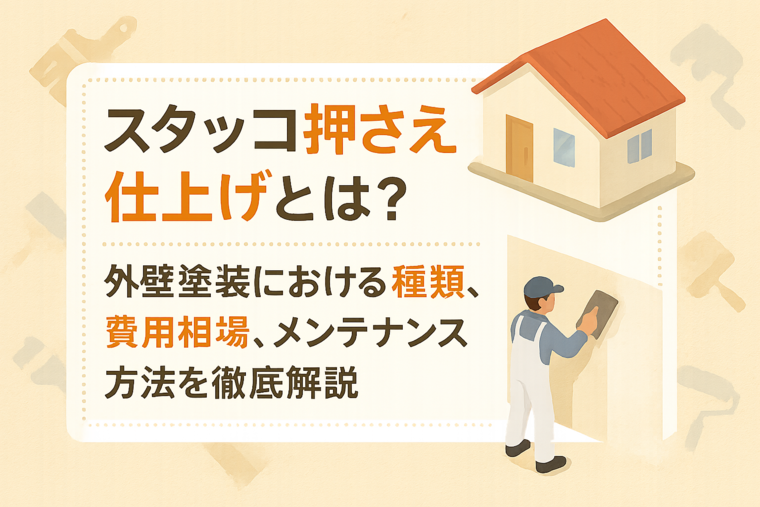 スタッコ押さえ仕上げとは？外壁塗装における種類、費用相場、メンテナンス方法を徹底解説