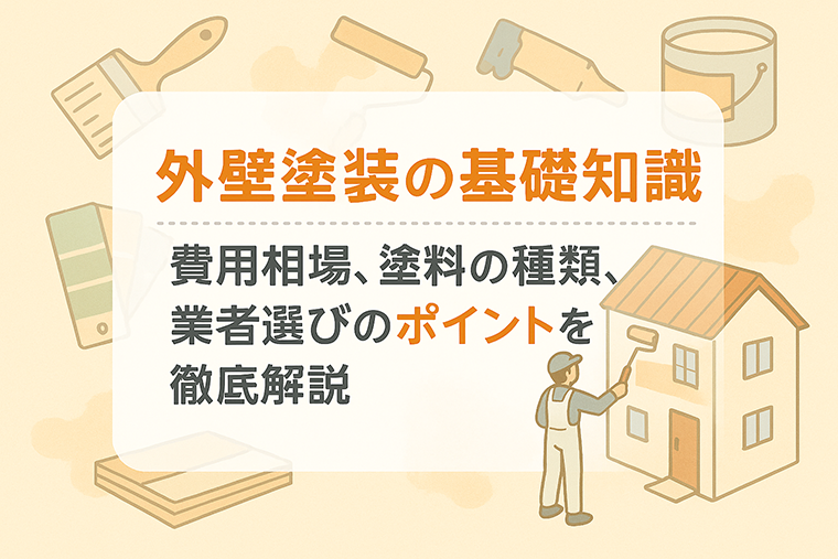 外壁塗装の基礎知識｜費用相場、塗料の種類、業者選びのポイントを徹底解説