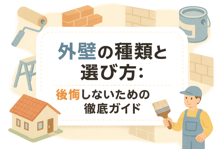 外壁の種類と選び方：後悔しないための徹底ガイド