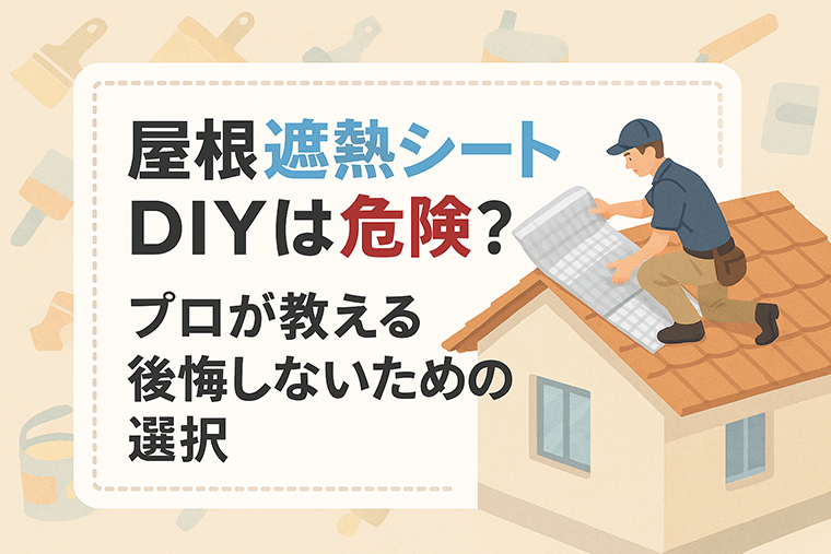 屋根遮熱シートDIYは危険？プロが教える後悔しないための選択