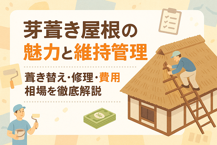 茅葺き屋根の魅力と維持管理｜葺き替え・修理・費用相場を徹底解説